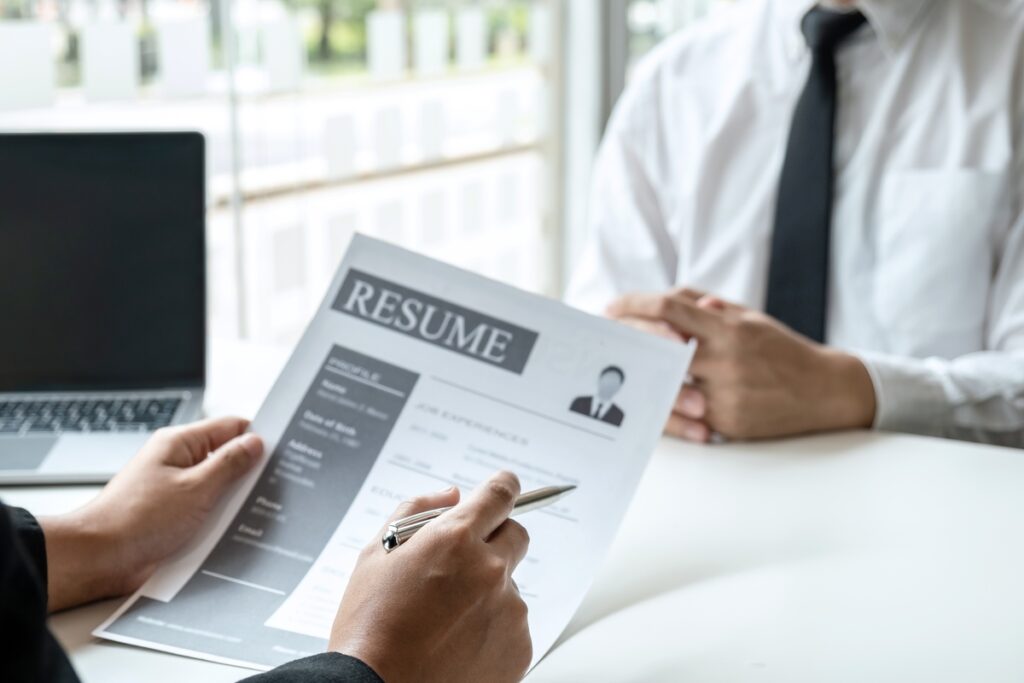 job blanc resume
