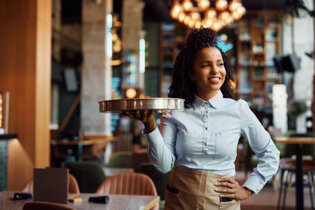 job seeker at the restaurant