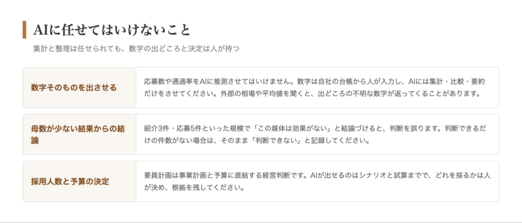 AIに任せてはいけないこと